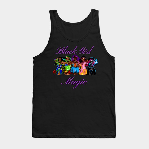 Black Girl Magic Tank Top by RoxyJoCreations